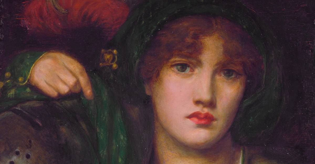 An image of a painting called My Lady Greensleeves by Dante Gabriel Rossetti