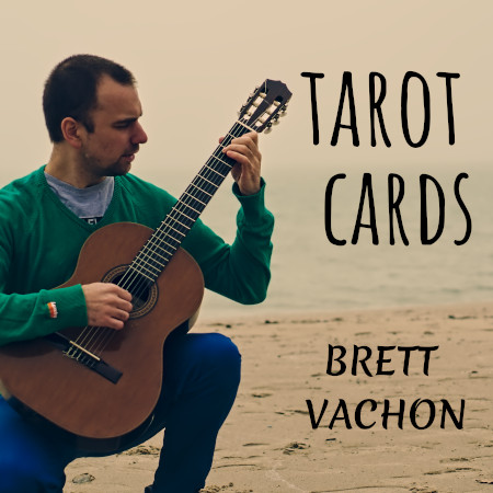 An album cover of Tarot Cards by Brett Vachon, a work that examines the mystical universe of the Tarot de Marseille by representing its symbolic structure through sound.