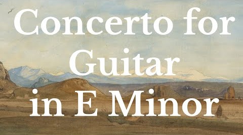 Guitar concerto YouTube title page